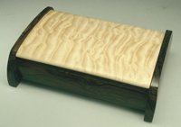 9 x 13 in. 'Curved' Box, Quilted Maple