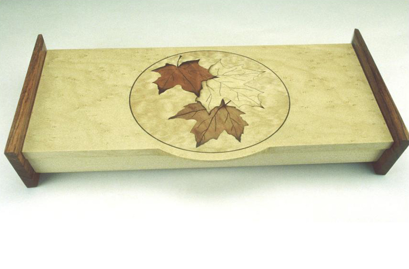 6 x 13 in. Earring Box, Birdseye Maple