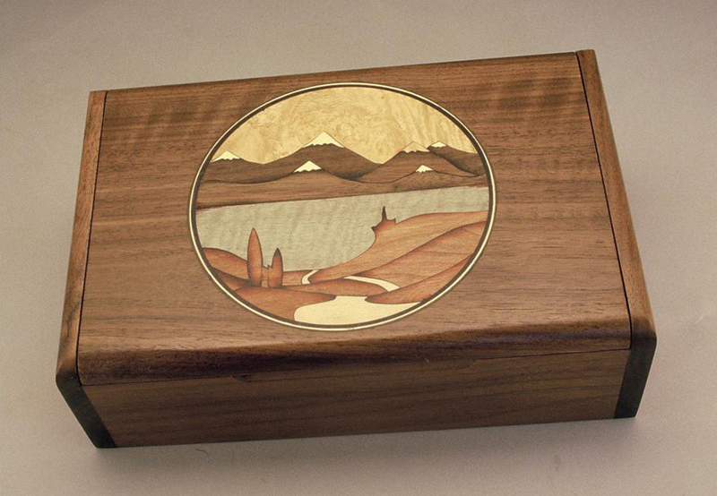 6 x 9 in. 'Desk' Box, Walnut