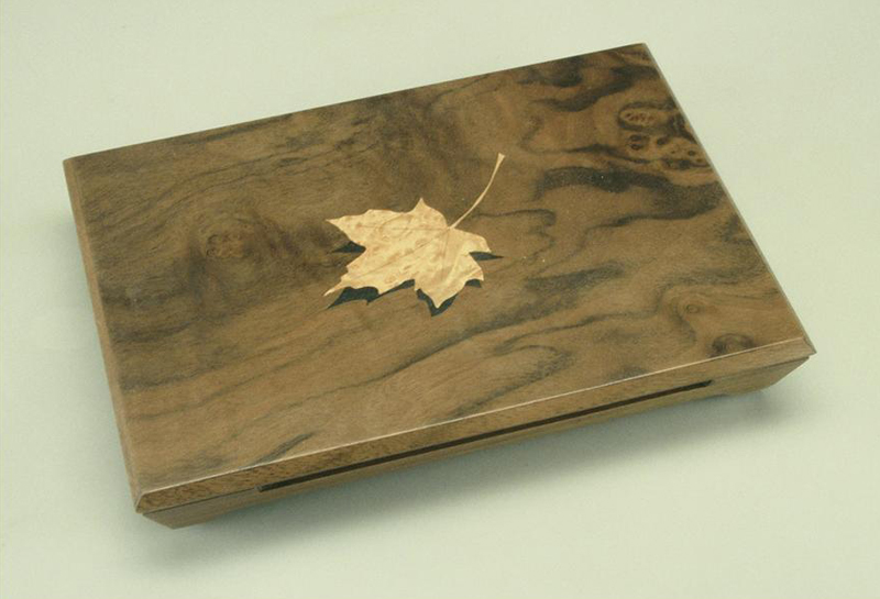 5.5 x 8 in. Earring Box, Walnut Burl