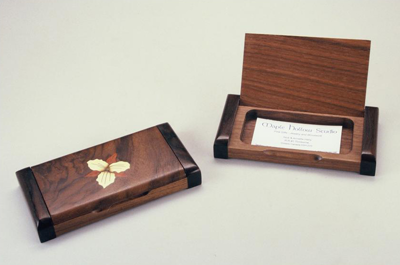 3 x 6 in. Desk Box, Walnut Burl