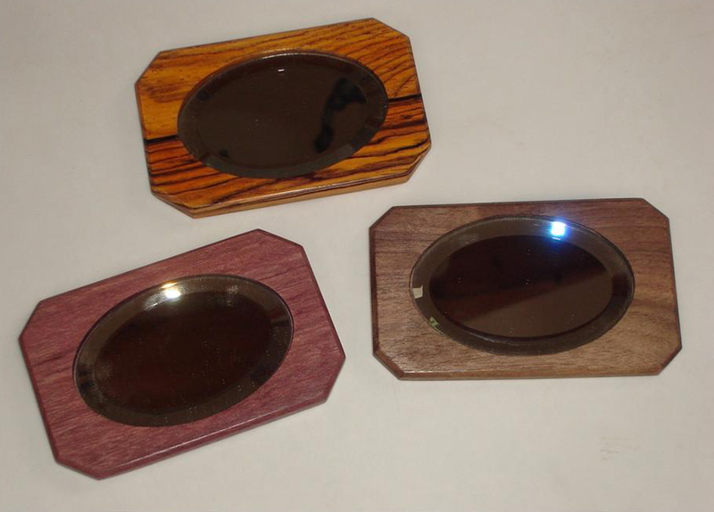 Mirrors - Rosewood, Purpleheart, Walnut